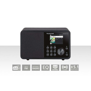 Telestar 30-012-02 DIRA M 1 A EWF Compact Mono Multifunction Radio Black
