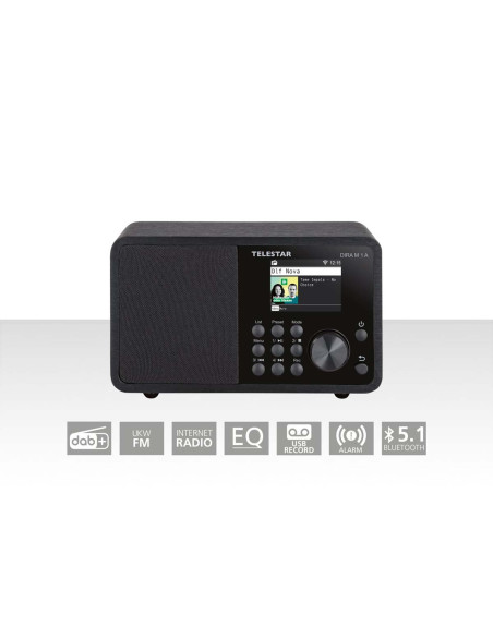 Telestar 30-012-02 DIRA M 1 A EWF Compact Mono Multifunction Radio Black