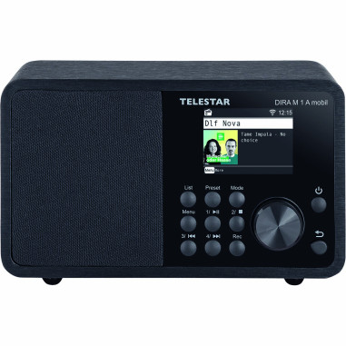 Telestar 30-011-02 DIRA M 1 A Mobile EWF Radio mono multifonction fonctionnant sur piles DAB+ / FM / Internet / Bluetooth Noir