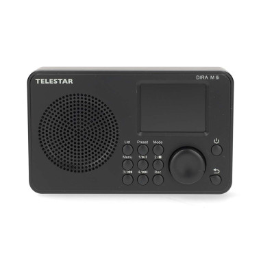 Telestar 30-016-02 DIRA M 6i Radio multifonction ultra-compacte DAB+ / FM / Internet / Bluetooth Noir