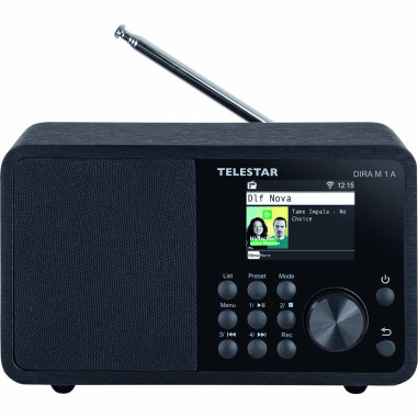 Telestar 30-012-02 DIRA M 1 A EWF Compact Mono Multifunction Radio Black