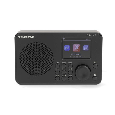Telestar 30-016-02 DIRA M 6i Radio multifonction ultra-compacte DAB+ / FM / Internet / Bluetooth Noir