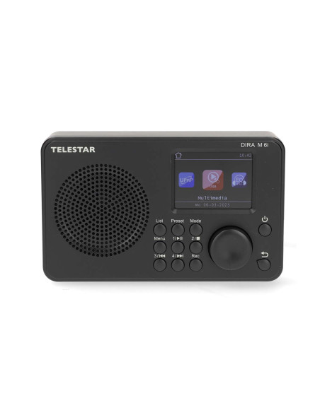 Telestar 30-016-02 DIRA M 6i Radio multifonction ultra-compacte DAB+ / FM / Internet / Bluetooth Noir