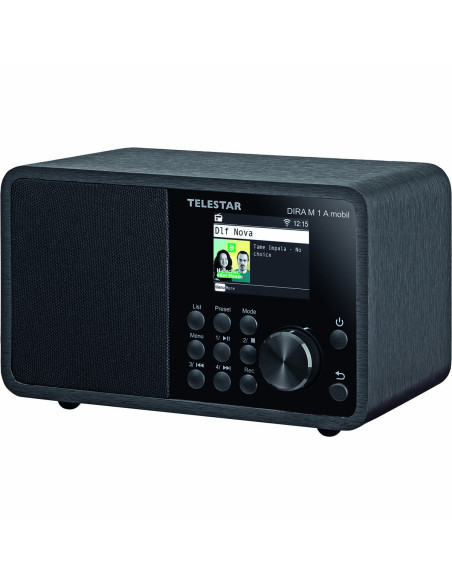 Telestar 30-011-02 DIRA M 1 A Mobile EWF Radio mono multifonction fonctionnant sur piles DAB+ / FM / Internet / Bluetooth Noir