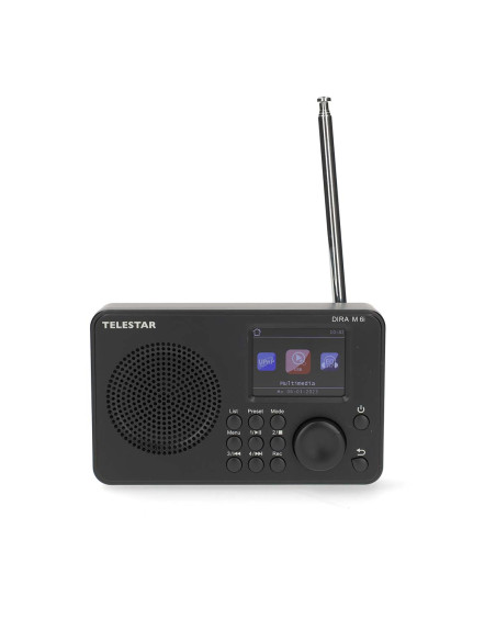Telestar 30-016-02 DIRA M 6i Radio multifonction ultra-compacte DAB+ / FM / Internet / Bluetooth Noir