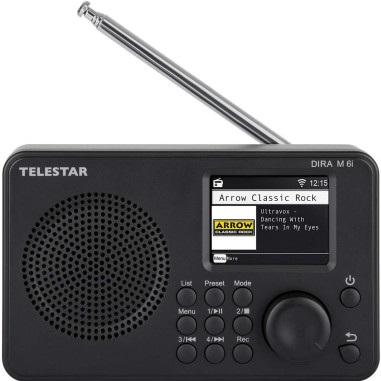 Telestar 30-016-02 DIRA M 6i Radio multifonction ultra-compacte DAB+ / FM / Internet / Bluetooth Noir