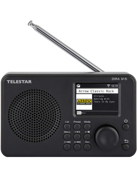 Telestar 30-016-02 DIRA M 6i Radio multifonction ultra-compacte DAB+ / FM / Internet / Bluetooth Noir