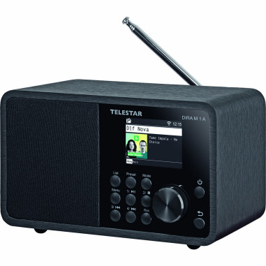 Telestar 30-012-02 DIRA M 1 A EWF Compact Mono Multifunction Radio Black