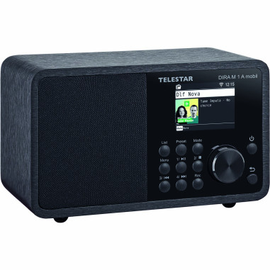Telestar 30-011-02 DIRA M 1 A Mobile EWF Radio mono multifonction fonctionnant sur piles DAB+ / FM / Internet / Bluetooth Noir