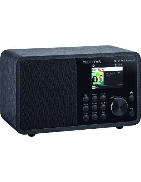 Telestar 30-011-02 DIRA M 1 A Mobile EWF Radio mono multifonction fonctionnant sur piles DAB+ / FM / Internet / Bluetooth Noir