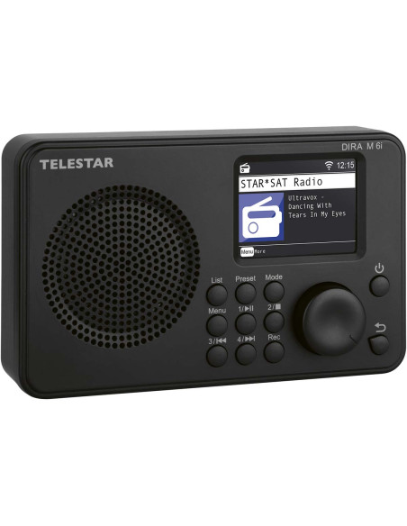 Telestar 30-016-02 DIRA M 6i Radio multifonction ultra-compacte DAB+ / FM / Internet / Bluetooth Noir