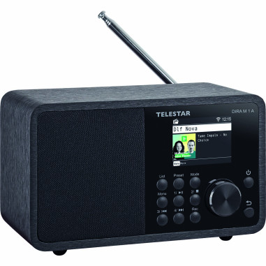 Telestar 30-012-02 DIRA M 1 A EWF Compact Mono Multifunction Radio Black