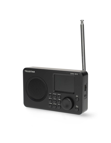 Telestar 30-016-02 DIRA M 6i Radio multifonction ultra-compacte DAB+ / FM / Internet / Bluetooth Noir