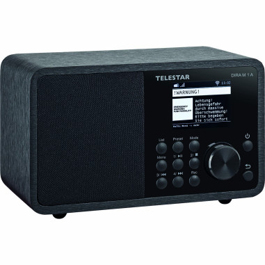 Telestar 30-012-02 DIRA M 1 A EWF Compact Mono Multifunction Radio Black
