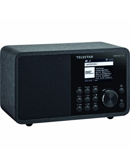 Telestar 30-012-02 DIRA M 1 A EWF Compact Mono Multifunction Radio Black
