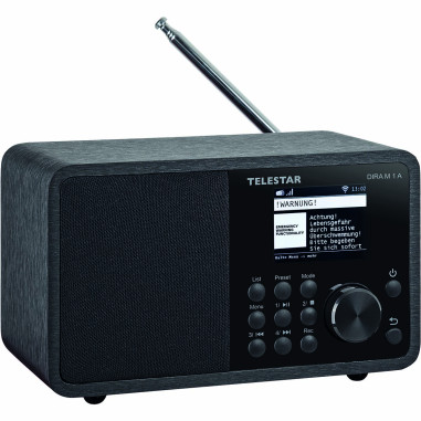 Telestar 30-012-02 DIRA M 1 A EWF Compact Mono Multifunction Radio Black