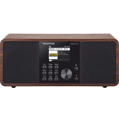 Telestar 30-200-01 DIRA S 24i Radio stéréo multifonctionnelle DAB+ / FM / Internet / Bluetooth Bois