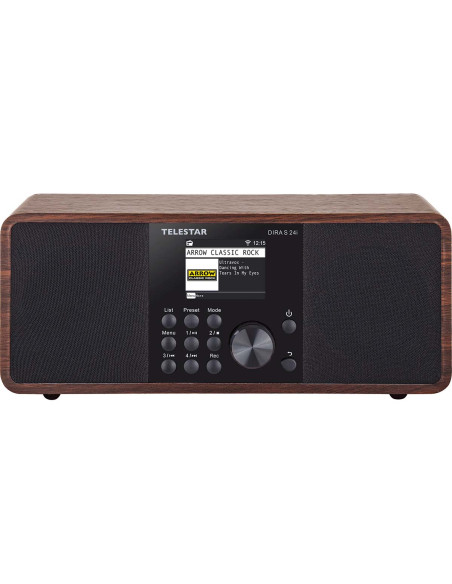 Telestar 30-200-01 DIRA S 24i Radio stéréo multifonctionnelle DAB+ / FM / Internet / Bluetooth Bois