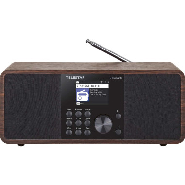 Telestar 30-200-01 DIRA S 24i Radio stéréo multifonctionnelle DAB+ / FM / Internet / Bluetooth Bois