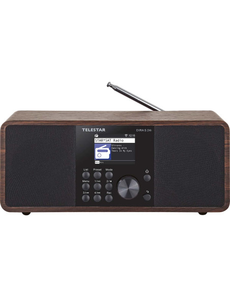 Telestar 30-200-01 DIRA S 24i Radio stéréo multifonctionnelle DAB+ / FM / Internet / Bluetooth Bois