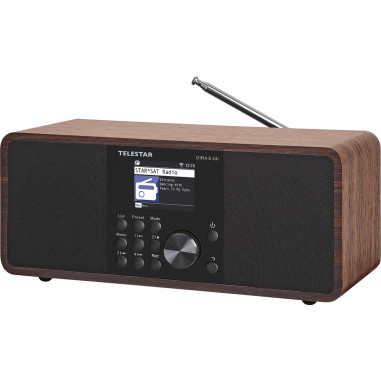 Telestar 30-200-01 DIRA S 24i Radio stéréo multifonctionnelle DAB+ / FM / Internet / Bluetooth Bois