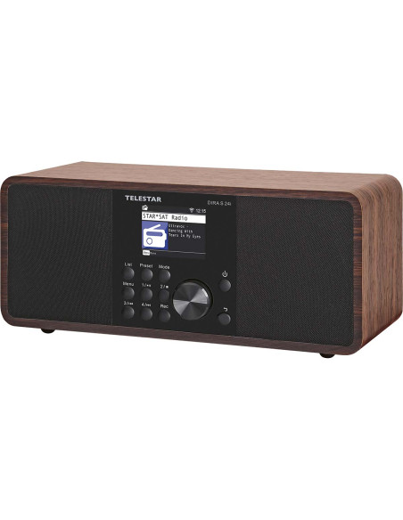 Telestar 30-200-01 DIRA S 24i Radio stéréo multifonctionnelle DAB+ / FM / Internet / Bluetooth Bois