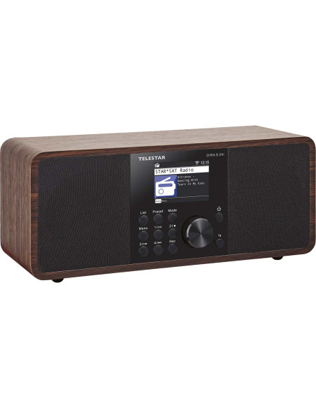 Telestar 30-200-01 DIRA S 24i Radio stéréo multifonctionnelle DAB+ / FM / Internet / Bluetooth Bois