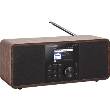 Telestar 30-200-01 DIRA S 24i Radio stéréo multifonctionnelle DAB+ / FM / Internet / Bluetooth Bois