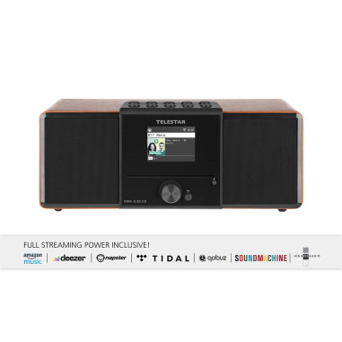 Telestar 30-320-01 DIRA S32i CD EWF Radio stéréo multifonctionnelle avec lecteur CD DAB+ / FM / Internet / Bluetooth Bois