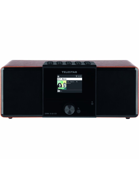Telestar 30-320-01 DIRA S32i CD EWF Radio stéréo multifonctionnelle avec lecteur CD DAB+ / FM / Internet / Bluetooth Bois