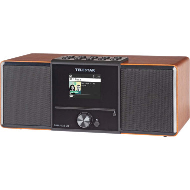 Telestar 30-320-01 DIRA S32i CD EWF Radio stéréo multifonctionnelle avec lecteur CD DAB+ / FM / Internet / Bluetooth Bois