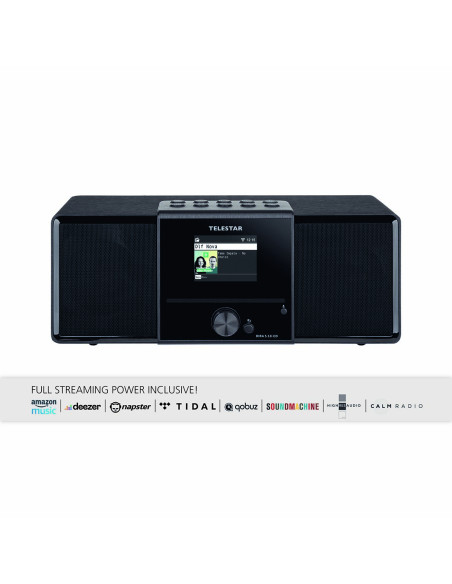 Telestar 30-320-02 DIRA S32i CD EWF Radio stéréo multifonctionnelle avec lecteur CD DAB+ / FM / Internet / Bluetooth Noir