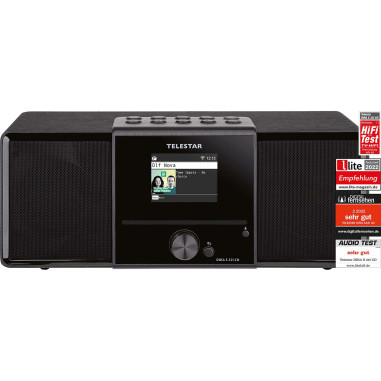 Telestar 30-320-02 DIRA S32i CD EWF Radio stéréo multifonctionnelle avec lecteur CD DAB+ / FM / Internet / Bluetooth Noir