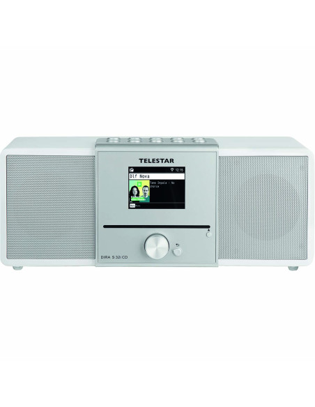 Telestar 30-320-03 DIRA S32i CD EWF Radio stéréo multifonctionnelle avec lecteur CD DAB+ / FM / Internet / Bluetooth Blanc