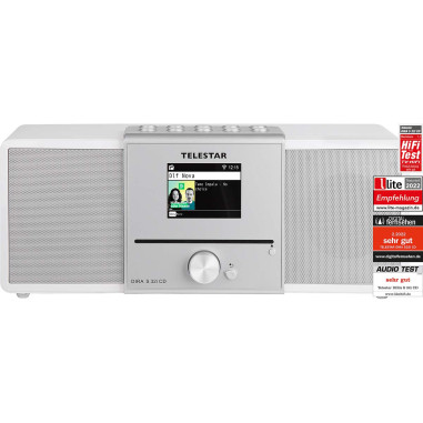 Telestar 30-320-03 DIRA S32i CD EWF Radio stéréo multifonctionnelle avec lecteur CD DAB+ / FM / Internet / Bluetooth Blanc
