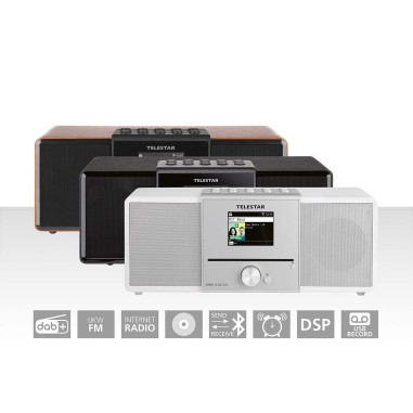 Telestar 30-320-03 DIRA S32i CD EWF Radio stéréo multifonctionnelle avec lecteur CD DAB+ / FM / Internet / Bluetooth Blanc