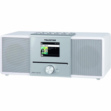 Telestar 30-320-03 DIRA S32i CD EWF Radio stéréo multifonctionnelle avec lecteur CD DAB+ / FM / Internet / Bluetooth Blanc