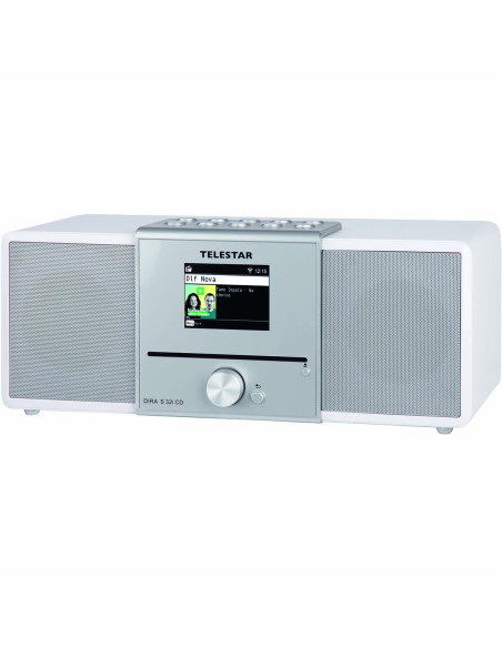 Telestar 30-320-03 DIRA S32i CD EWF Radio stéréo multifonctionnelle avec lecteur CD DAB+ / FM / Internet / Bluetooth Blanc