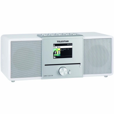 Telestar 30-320-03 DIRA S32i CD EWF Radio stéréo multifonctionnelle avec lecteur CD DAB+ / FM / Internet / Bluetooth Blanc