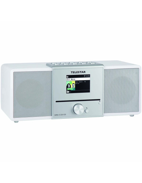 Telestar 30-320-03 DIRA S32i CD EWF Radio stéréo multifonctionnelle avec lecteur CD DAB+ / FM / Internet / Bluetooth Blanc