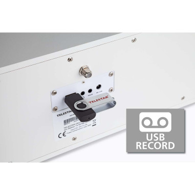 Telestar 30-320-03 DIRA S32i CD EWF Radio stéréo multifonctionnelle avec lecteur CD DAB+ / FM / Internet / Bluetooth Blanc