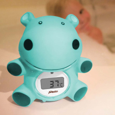 Alecto BC-11 HIPPO Thermomètre de bain et thermomètre d'ambiance hippopotame
