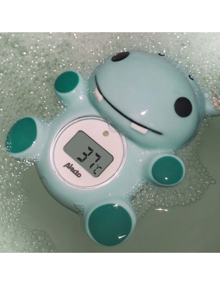 Alecto BC-11 HIPPO Thermomètre de bain et thermomètre d'ambiance hippopotame