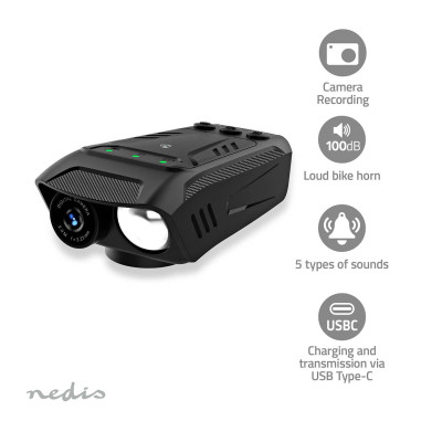 Nedis CCAM100BK Caméra de cyclisme