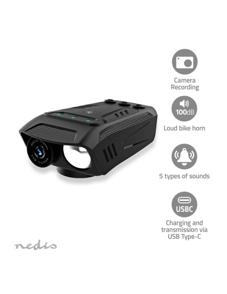 Nedis CCAM100BK Caméra de cyclisme