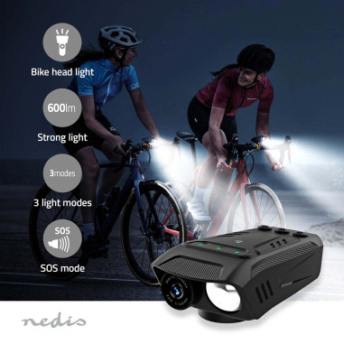 Nedis CCAM100BK Caméra de cyclisme