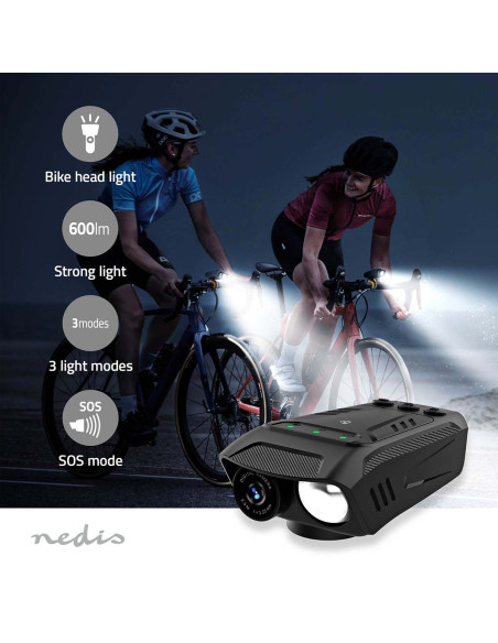 Nedis CCAM100BK Caméra de cyclisme
