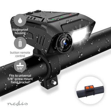 Nedis CCAM100BK Caméra de cyclisme