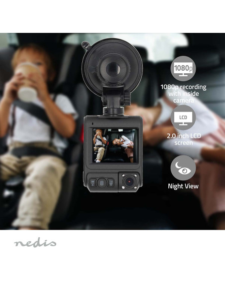 Nedis DCAM2024BK Caméra Embarquée