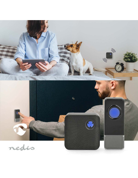 Nedis DOORB310BK Kit de sonnette sans fil